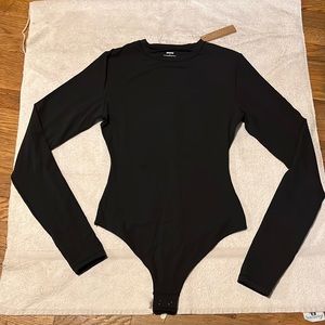 SKIMS Fits Everybody Long Sleeve Bodysuit Onyx small